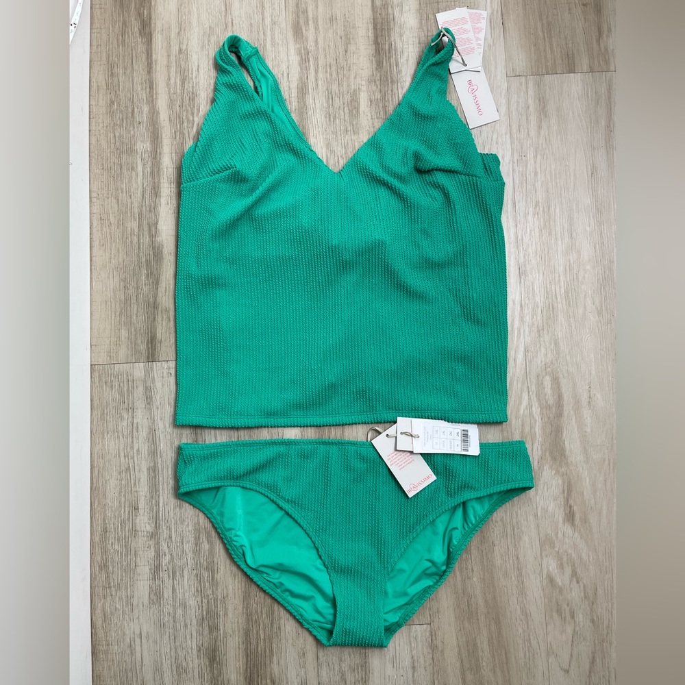 Bravissimo Talamanca Tankini Top And Bottom Nwt 2xl Green — image 3 of 5